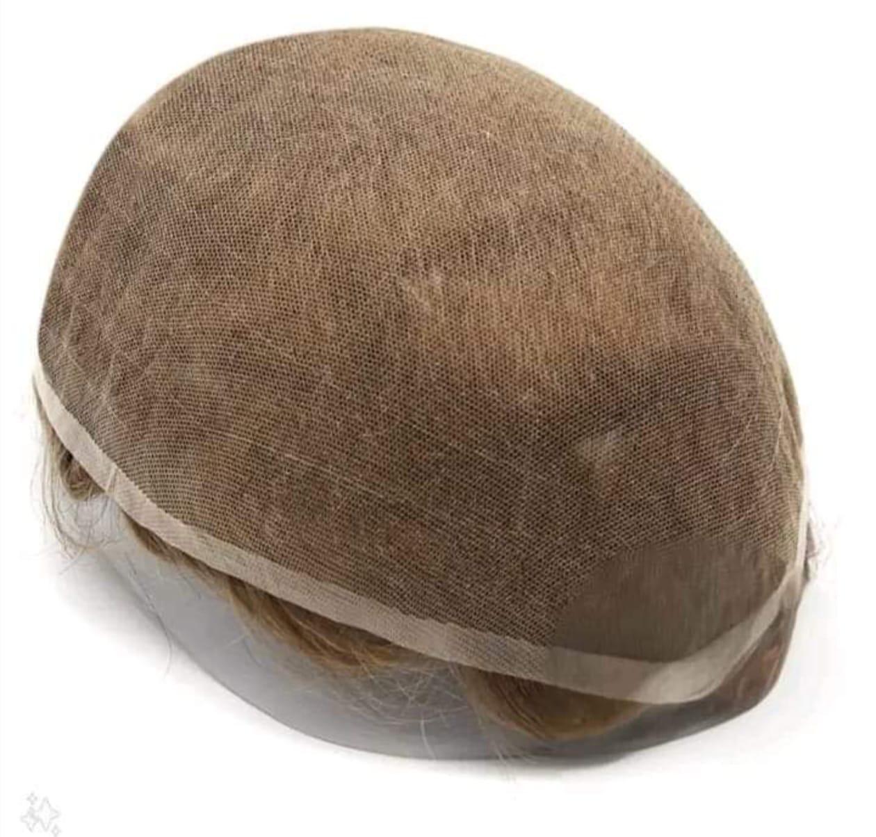 Hair Mens Full Less French Lace 0.03 mm Invisible Front Natural Black Hairline Flexible PU Hair Patch Wig