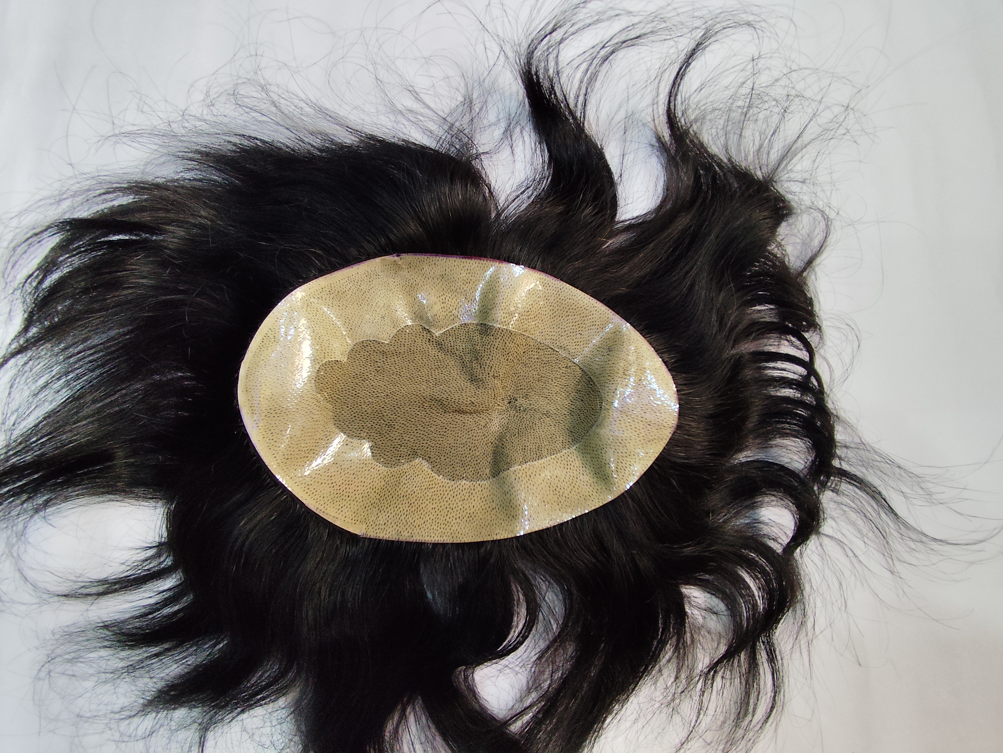 Silk Top 100% Human Hair Patch Natural Looking Skin Base Wig for Mens | Natural Skin Hair Pieces | Non Surgical Hair Toupee Hair Loss Solution