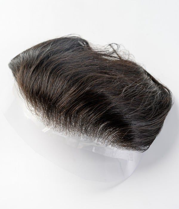 Front Line Natural Black Lightweight & Breathable Hair Replacement Solution Hair for daily Use (9x6) 
