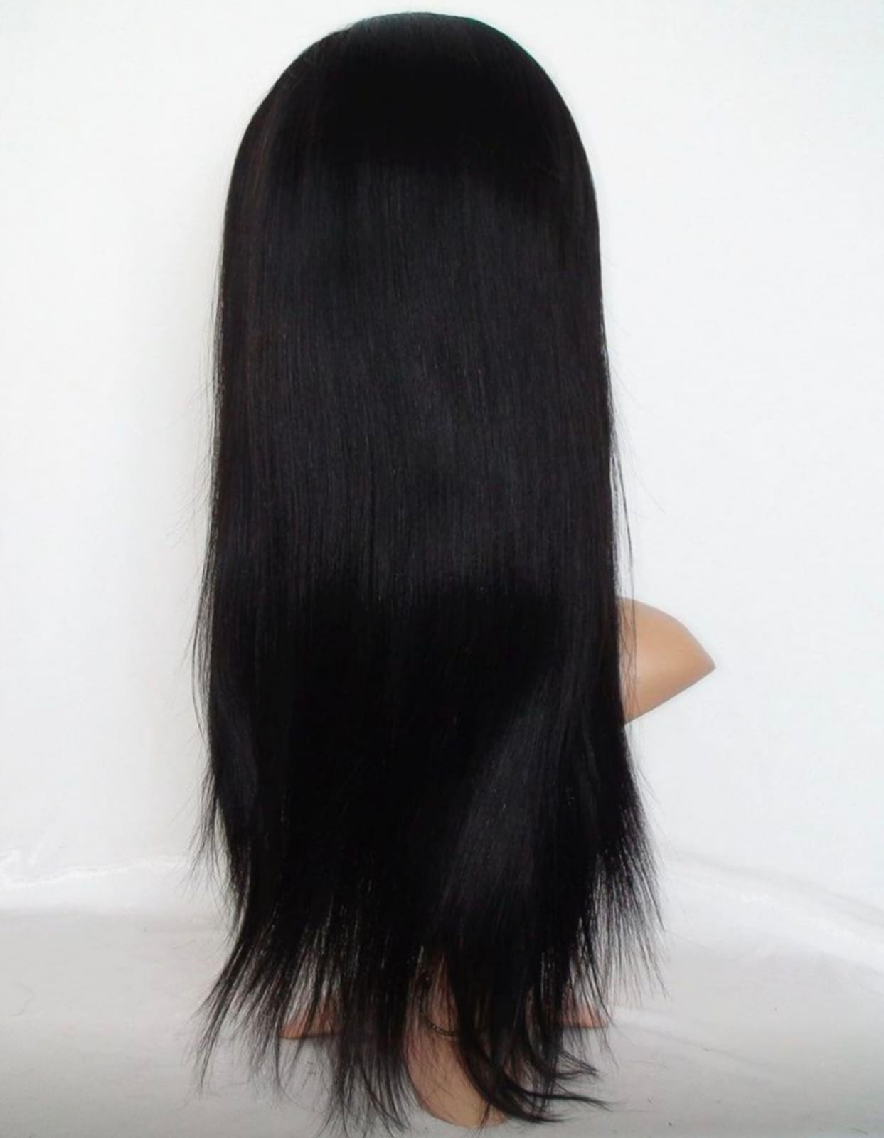 DW Women Full Wig Natural Human Hair Wig for Women 24 Inch Long Full Head Hair Wigs in Natural Color
