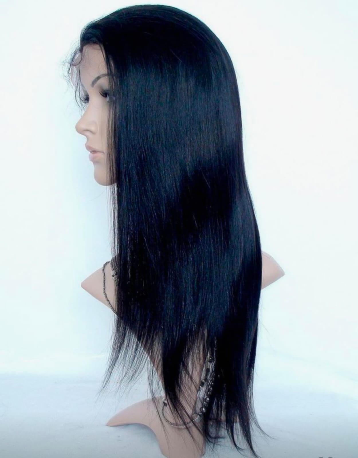 DW Women Full Wig Natural Human Hair Wig for Women 24 Inch Long Full Head Hair Wigs in Natural Color